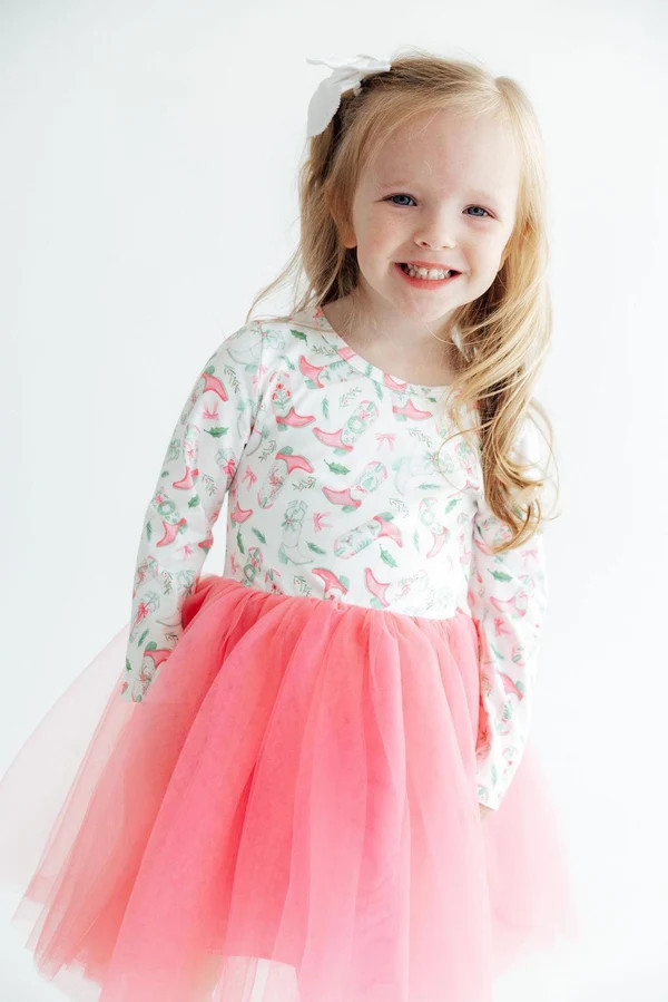 Country Christmas L/S Tutu Dress | Mila & Rose