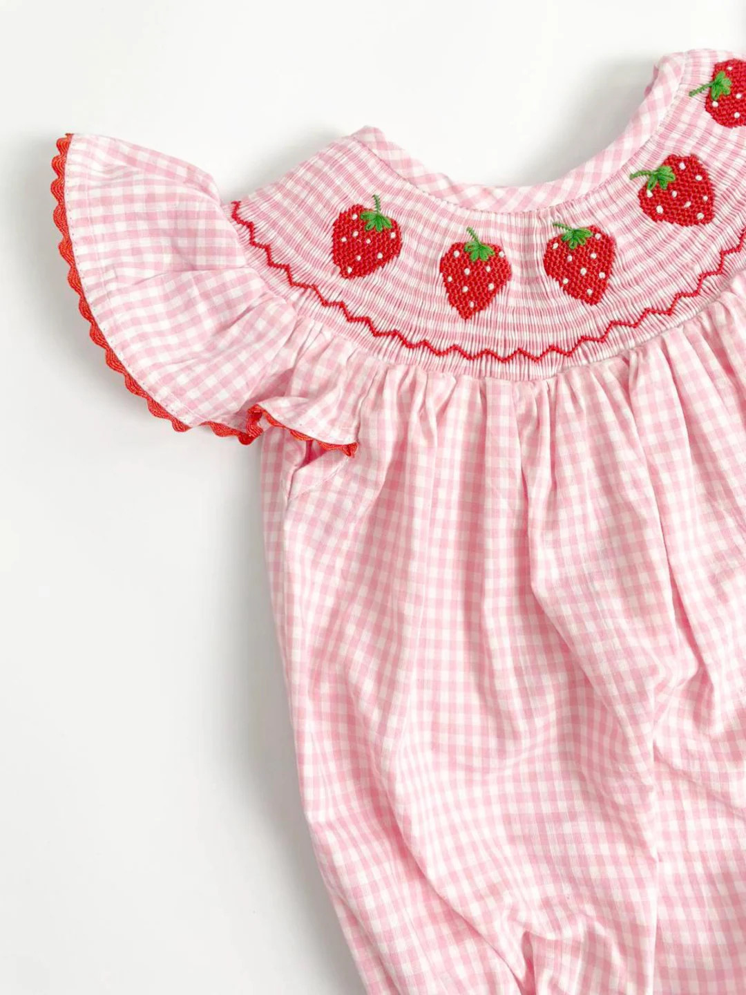 Birthday Strawberry Romper Bubble, Smocked Romper, Berry First Birthday, Sweet One Romper, Strawb... | Etsy (US)
