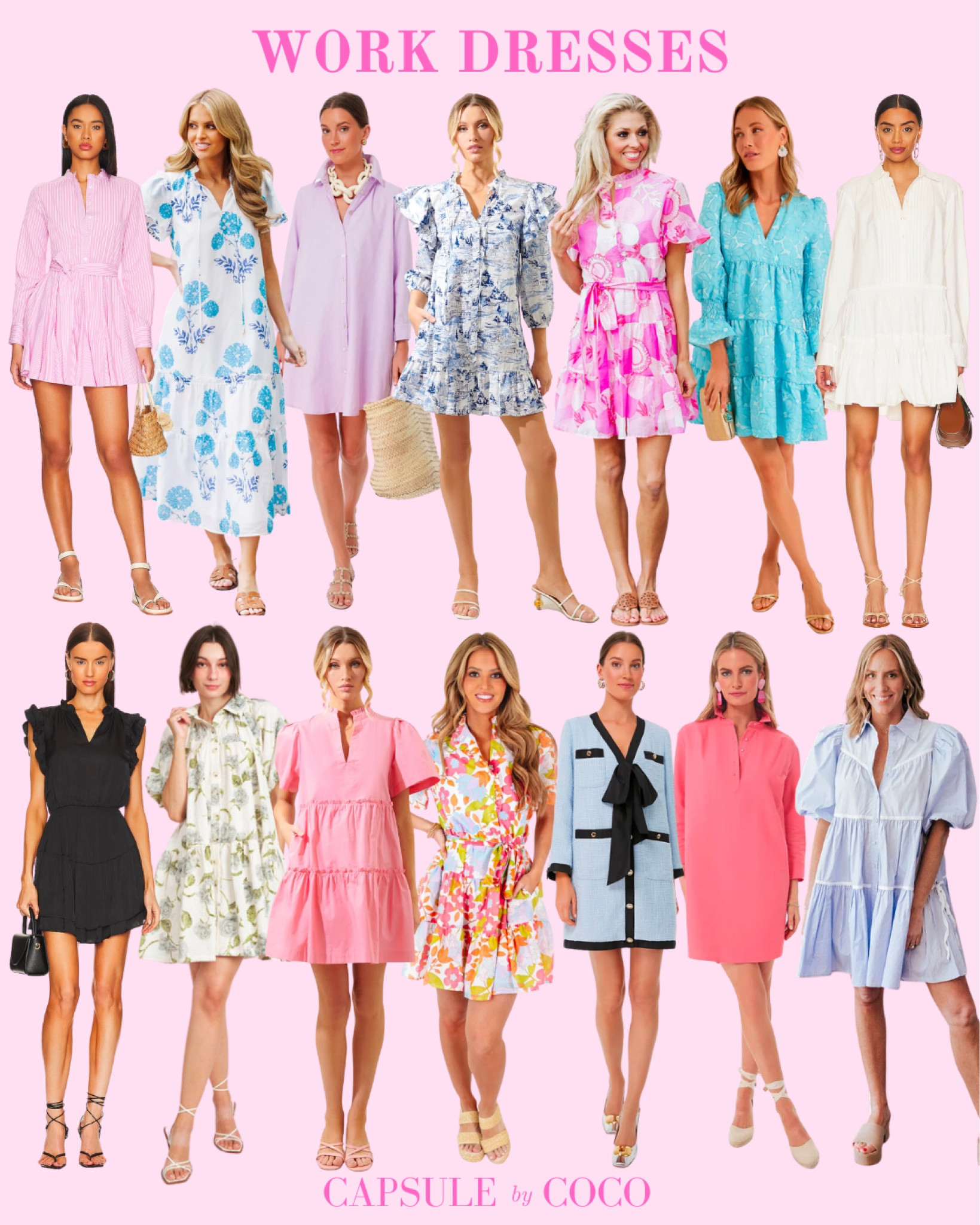 WORK DRESSES 

Work style, work outfits, preppy work outfits, casual work outfits, work apparel, internship outfits, semi casual work outfits, formal work outfits, workwear, CapsuleByCoCo

#LTKFind #LTKworkwear