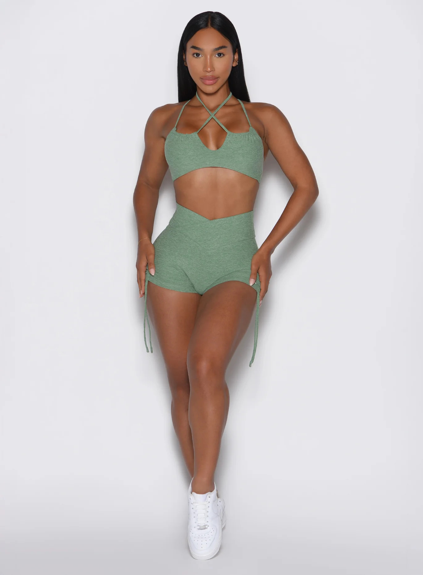 Waist Tie Shorts | Basil | Bombshell Sportswear | Bombshell Sportswear