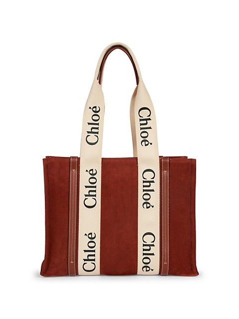 Small Woody Suede Tote | Saks Fifth Avenue