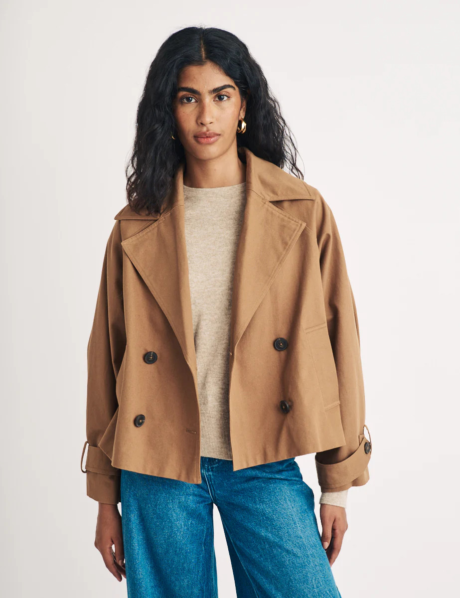 Brown Cropped Trench Coat
  

  
    £129.00 | Nobody's Child