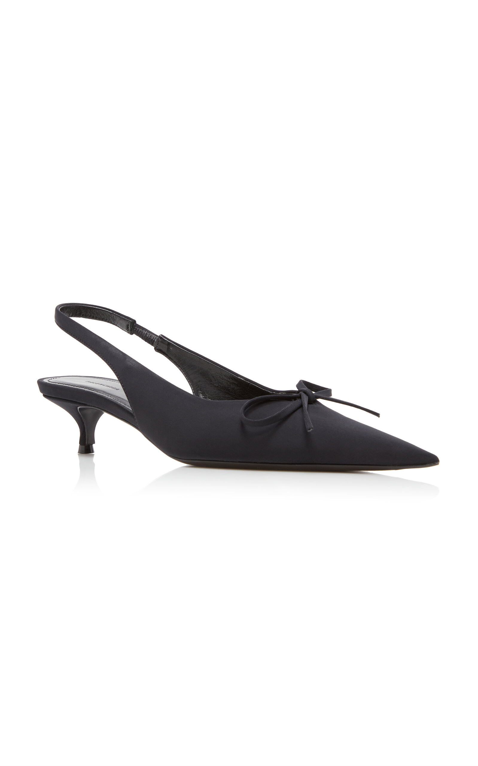 Knife Bow-Detailed Slingback Pumps | Moda Operandi (Global)