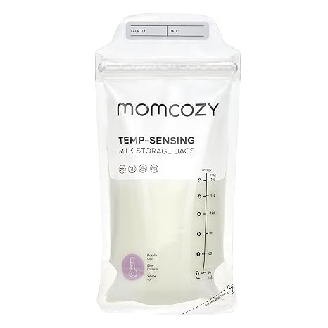 Momcozy Breastmilk Storing Bags, Temp-Sensing Discoloration Milk Storing Bags for Breastfeeding, ... | Amazon (US)