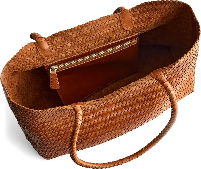 Handwoven Leather Tote | Nordstrom