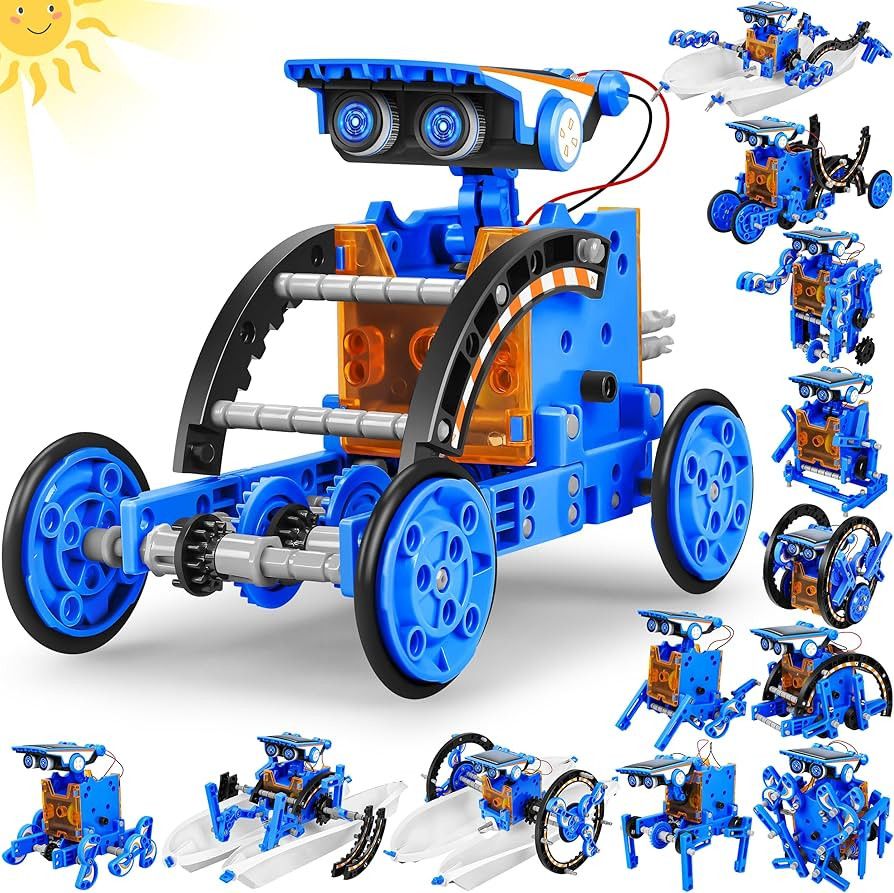 STEM 13-in-1 Education Solar Power Robots Toys for Boys Age 8-12, Educational Toy Science Kits fo... | Amazon (US)