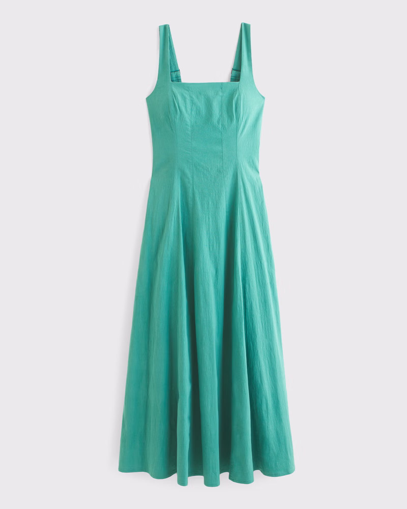 The A&F Mila Midi Dress | Abercrombie & Fitch (US)
