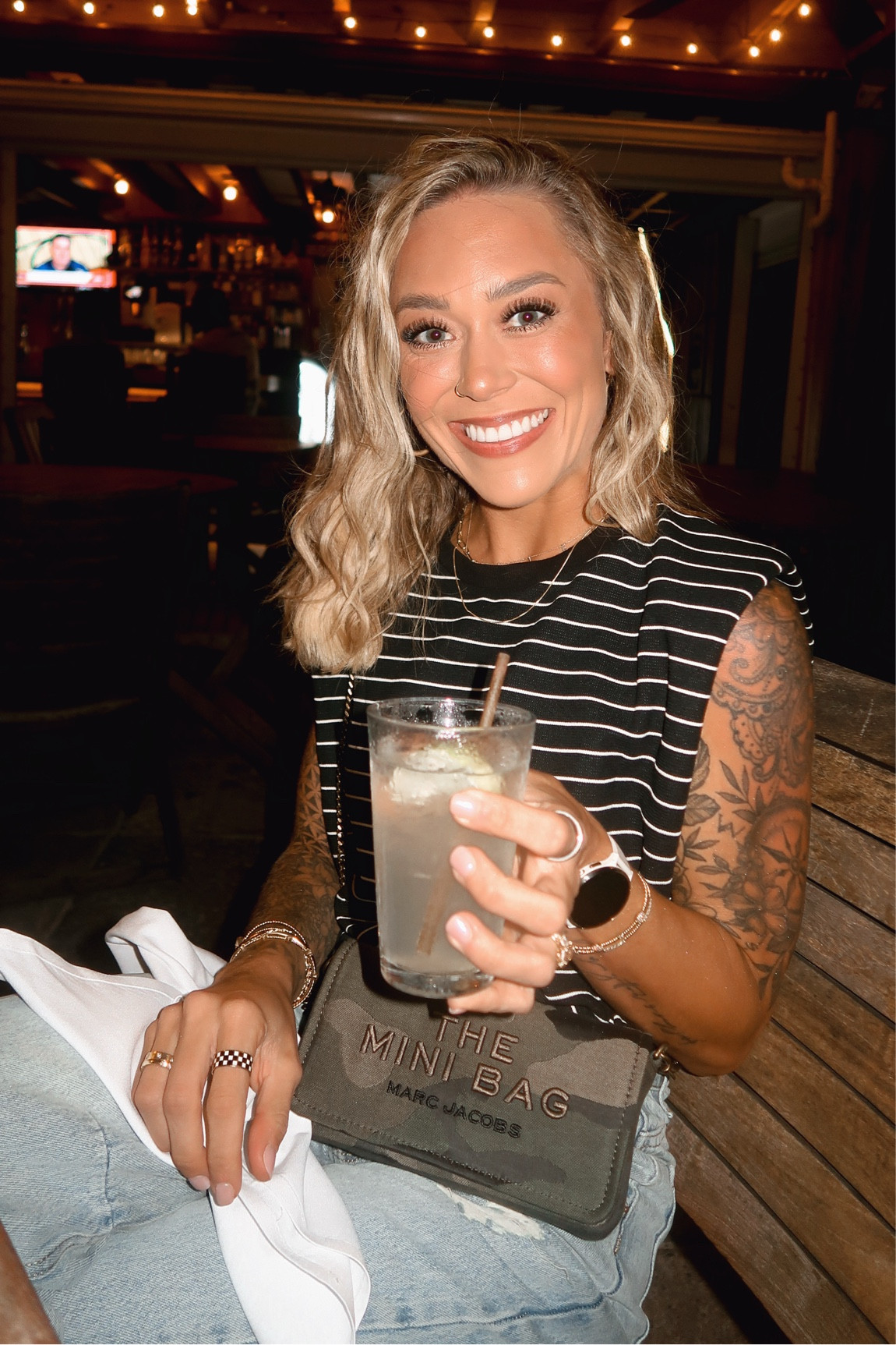 One month of 💍 yesterday 🥹🤎 time FLIES! Entire fit is Amazon — small sleeveless tank & a 2 in jeans! Bag was a gift from JD & it’s SUCH a good size! 

Ootd / Amazon fashion / stripes / vacation / honeymoon / ootd / Marc Jacob’s / resort wear / Holley Gabrielle 


#LTKStyleTip #LTKFindsUnder50 #LTKTravel