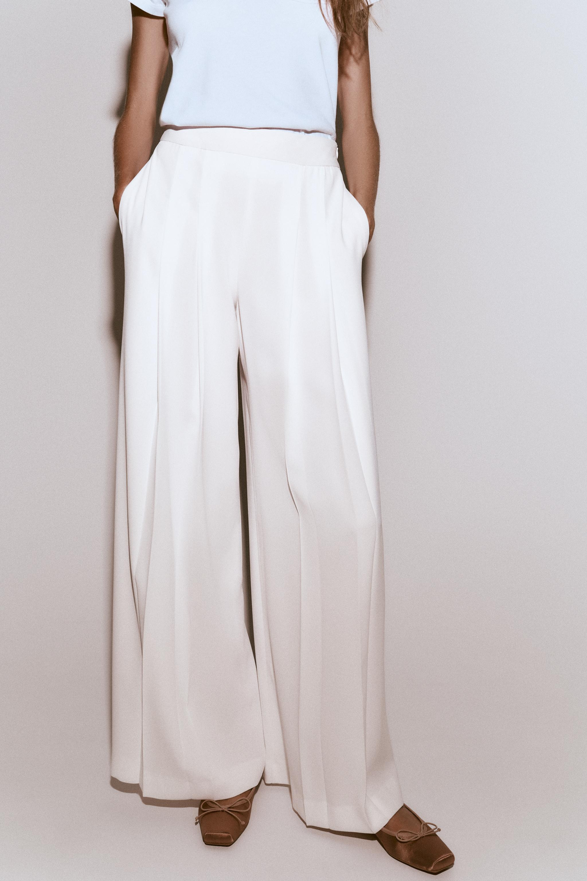 PLEATED PALAZZO PANTS | Zara US