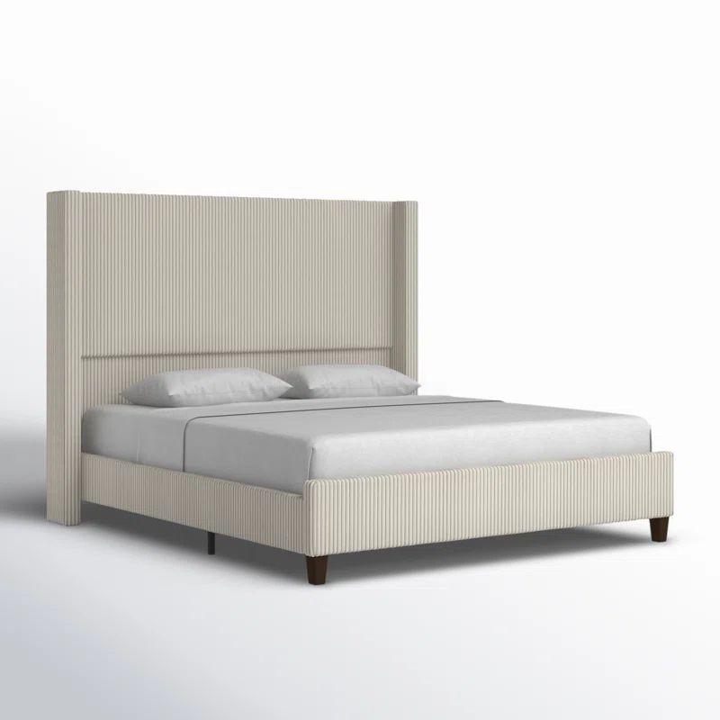 Dunwoody Upholstered Wingback Platform Bed | Wayfair North America