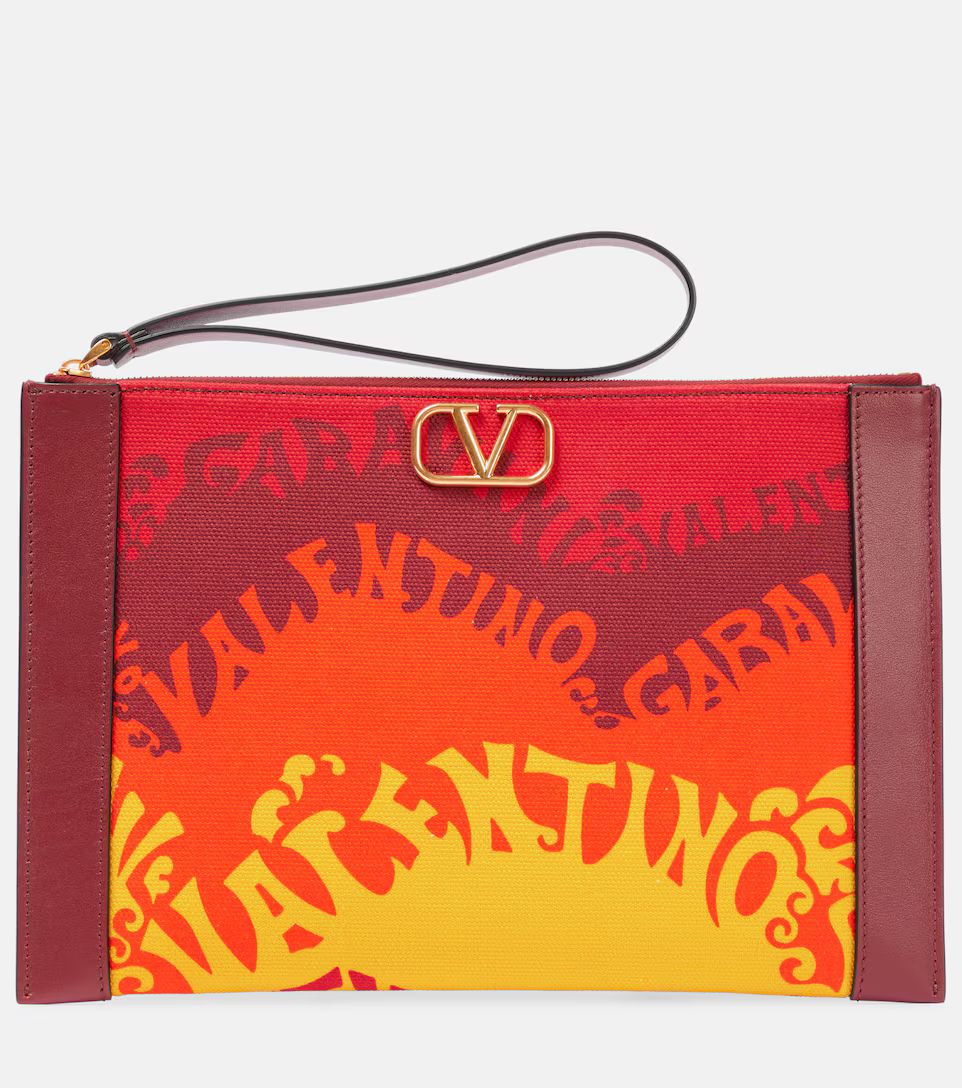 Exclusive to Mytheresa – VLogo Large canvas pouch | Mytheresa (US/CA)