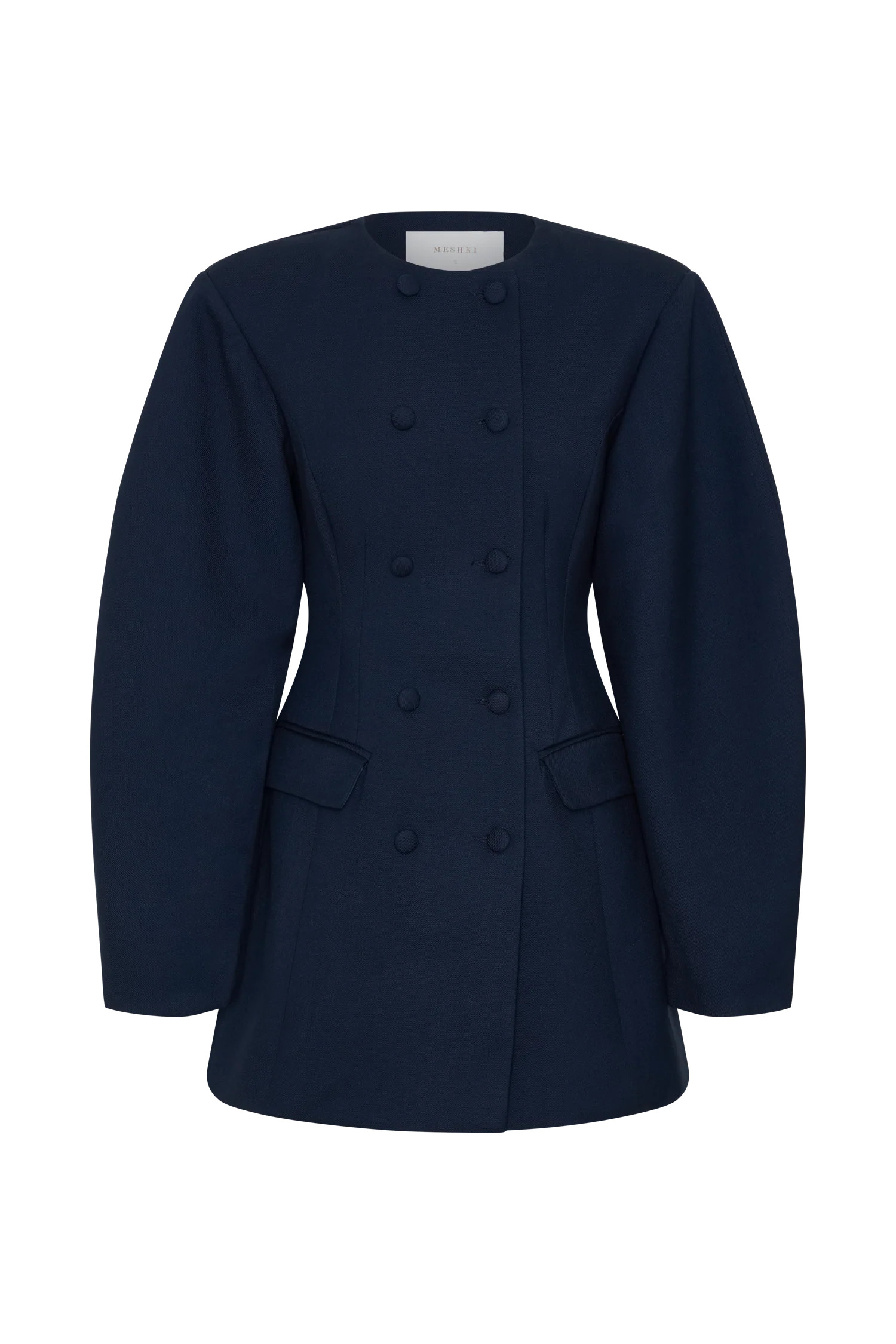 Beatrice Blazer Mini Dress - Navy | MESHKI US