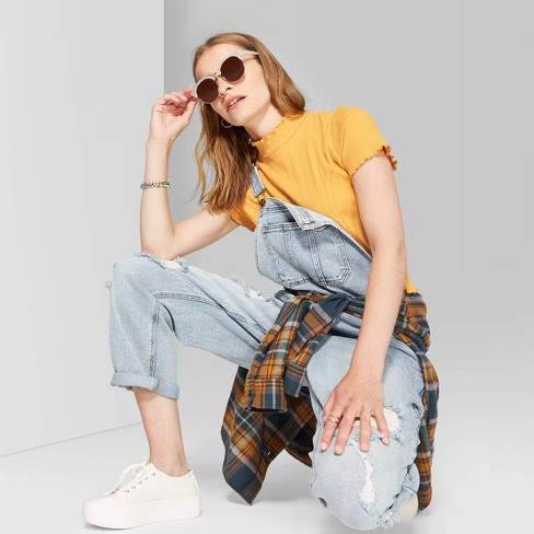 Women's Short Sleeve Mock Turtleneck T-Shirt - Wild Fable™ | Target