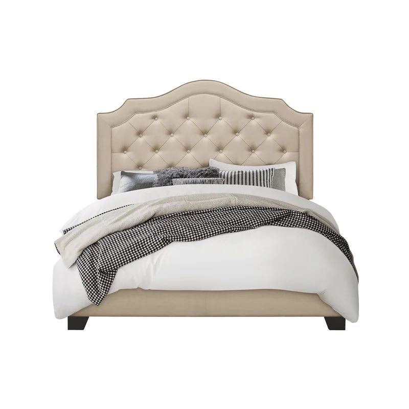 Alayah Tufted Upholstered Low Profile Standard Bed | Wayfair North America