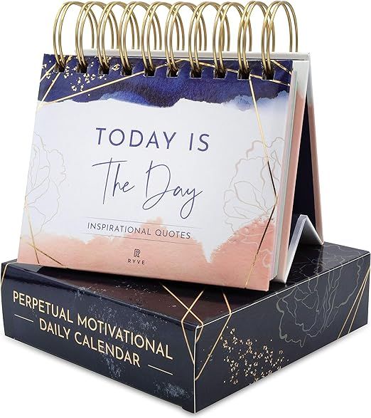 RYVE Motivational Calendar - Daily Flip Calendar with Inspirational Quotes - Inspirational Desk D... | Amazon (US)