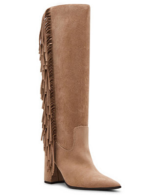 Women's Shakke Knee-High Fringe Dress Boots | Macy's