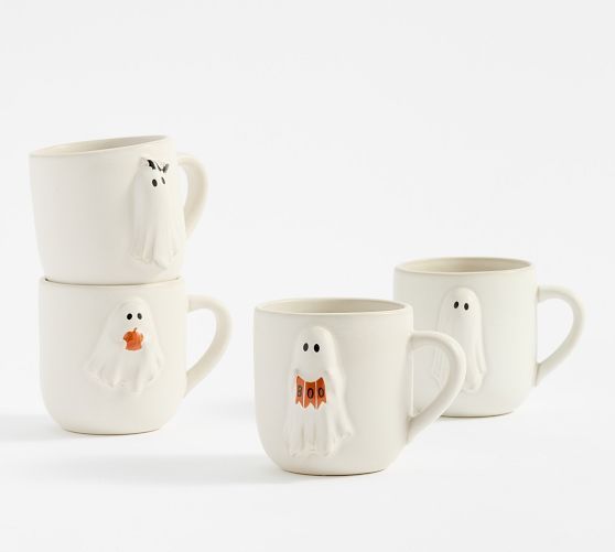 Scary Squad Stoneware Mug - Set of 4 | Pottery Barn (US)