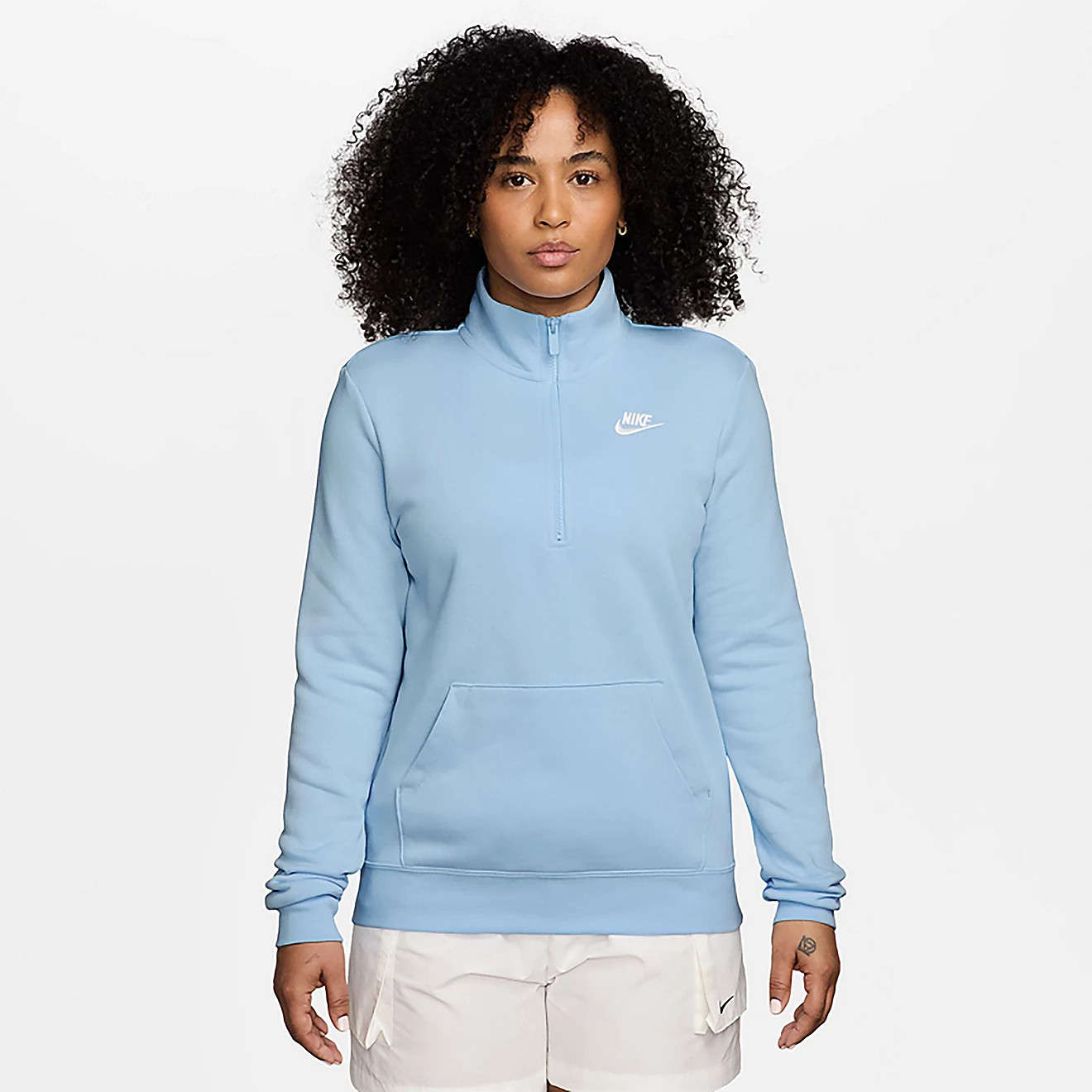 Nike Women's Club Fleece 1/4-Zip Pullover Sweatshirt | Academy Sports + Outdoors