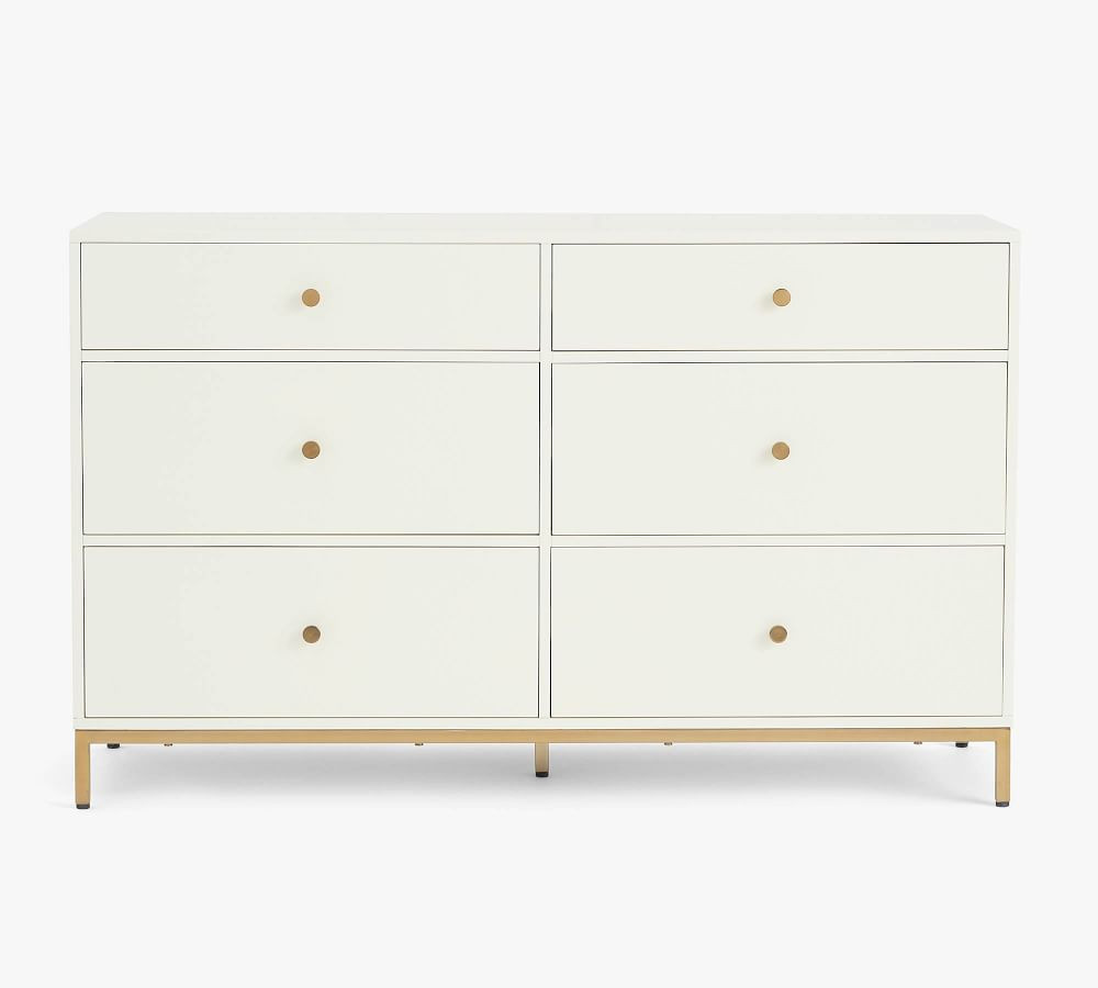Delaney 6-Drawer Wide Dresser | Pottery Barn (US)