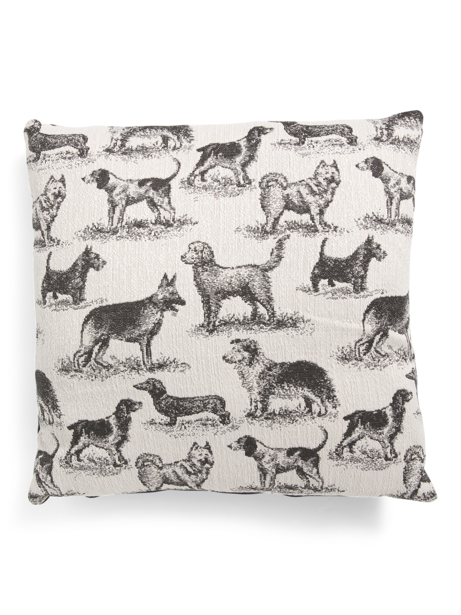 22x22 Dog Show Chenille Jacquard Feather Down Fill Pillow | Throw Pillows | Marshalls | Marshalls