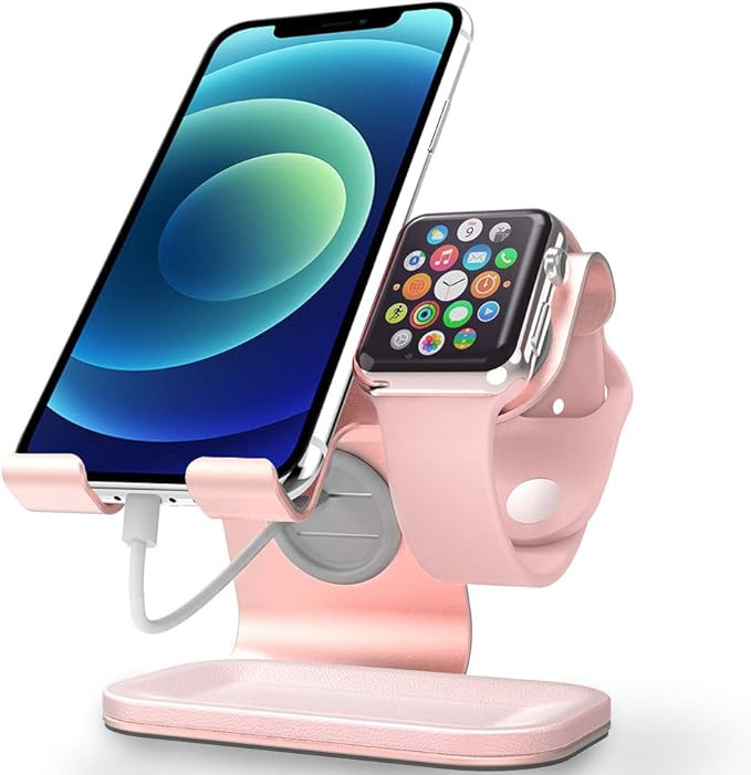 Apple Watch Stand, Apple Watch Charging Stand Station Dock, ZVEdeng 2 in 1 Universal Stand Holder... | Amazon (US)