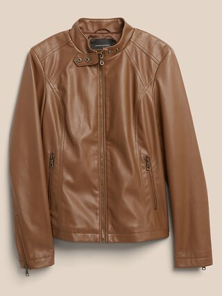 Vegan Leather Jacket | Banana Republic Factory