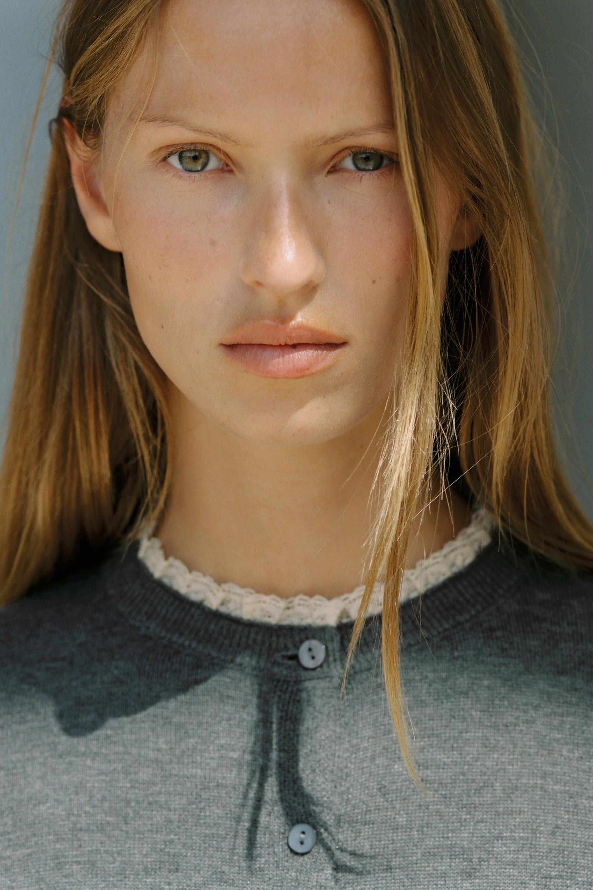 COMBINATION LACE CARDIGAN | Zara US