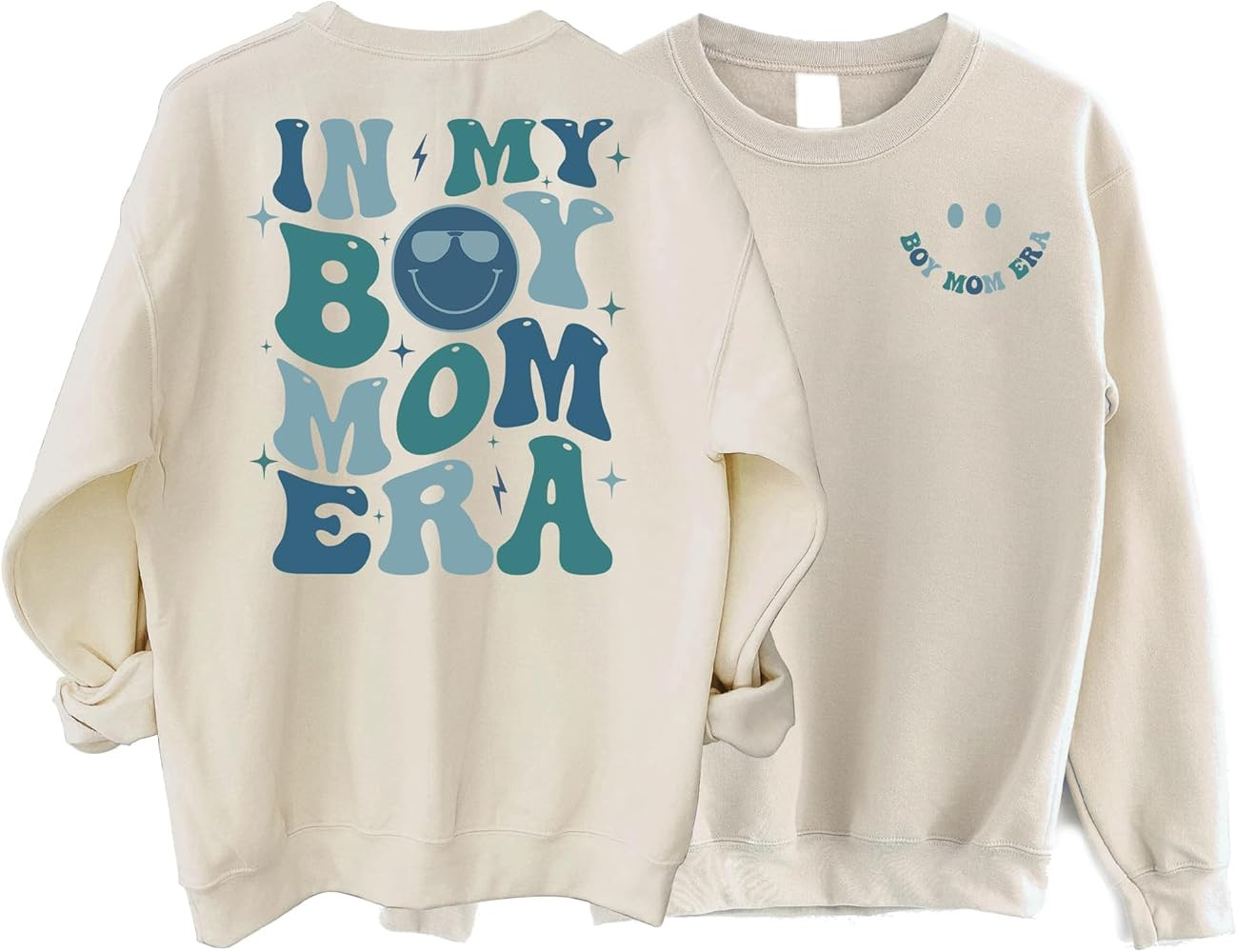 Bicistore In My Boy Mom Era 2 Sided Sweatshirt, Retro Boy Mama Sweater, Mom Of Boys New Boy Mama ... | Amazon (US)