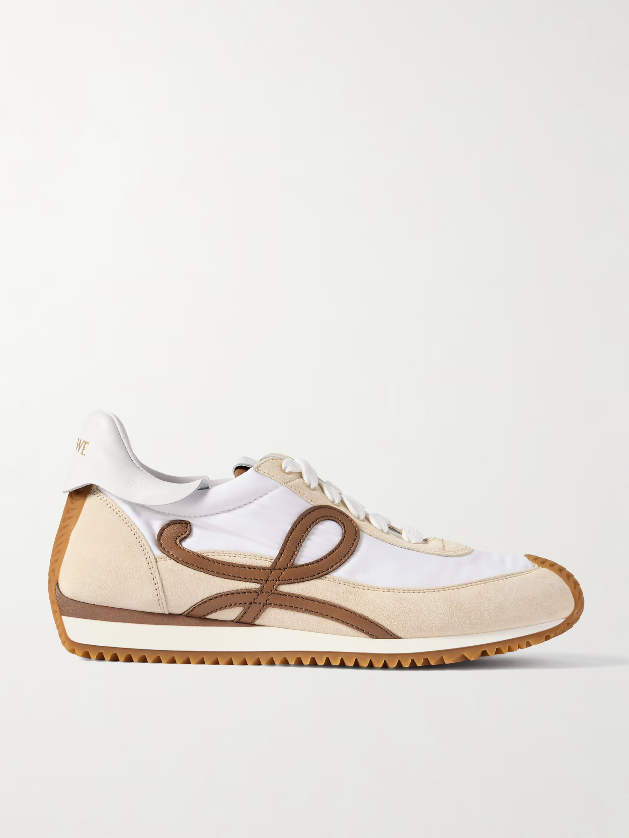 Flow Runner 2.0 leather-trimmed shell and suede sneakers | NET-A-PORTER APAC