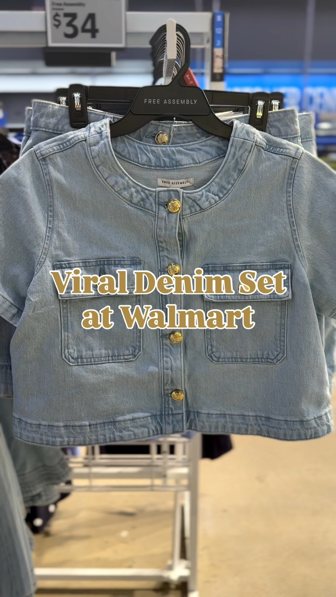 Obsessed with this Walmart find! 🤍 The light wash and gold button detailing are stunning and look so luxe. Wear them together for an effortless look or pair the jacket with white denim. Must have spring looks! 

teacher outfit, Walmart find, OOTD, viral Walmart 

#LTKWorkwear #LTKSeasonal #LTKootd
