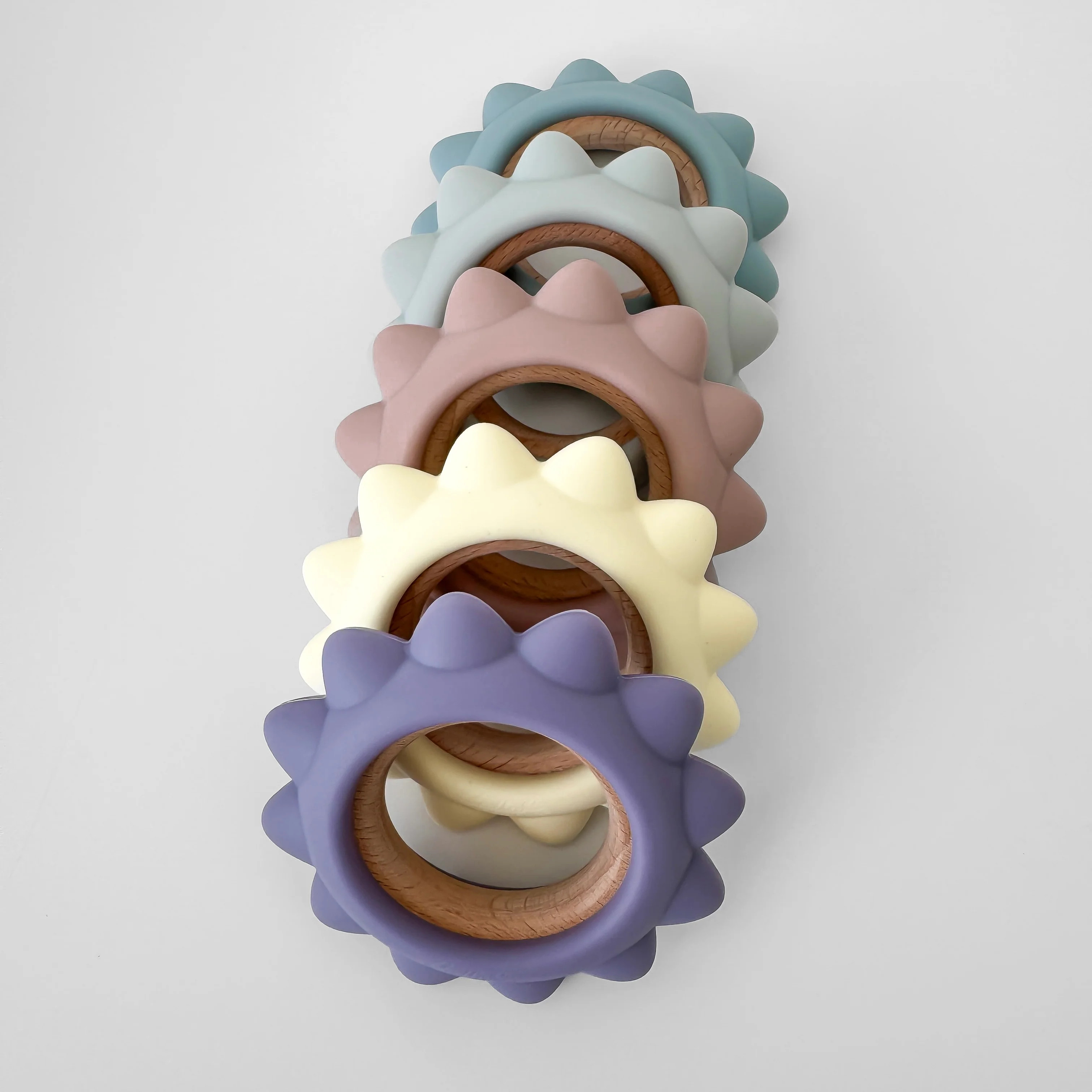 Garden Party Teether Collection - Silicone & Beechwood Sunshine | Calla & Friends