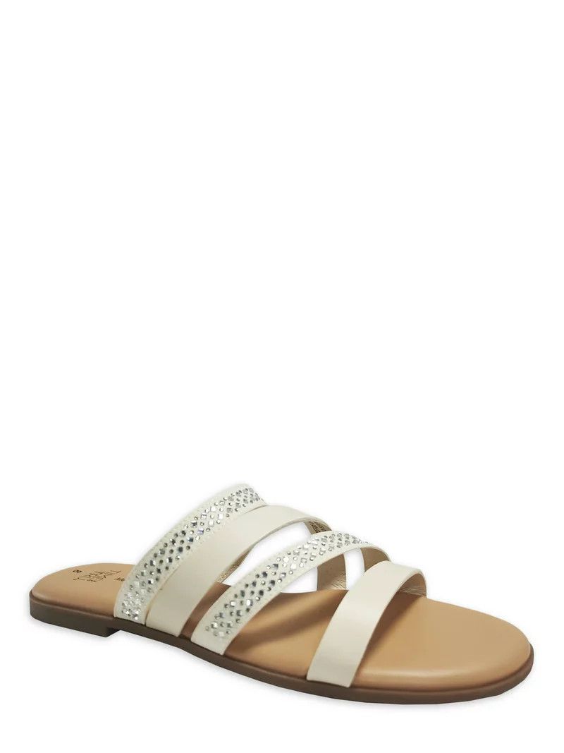 Time and Tru Women's Core Strappy Sandals, Walmart Casual Outfit, Casual Walmart Outfit | Walmart (US)