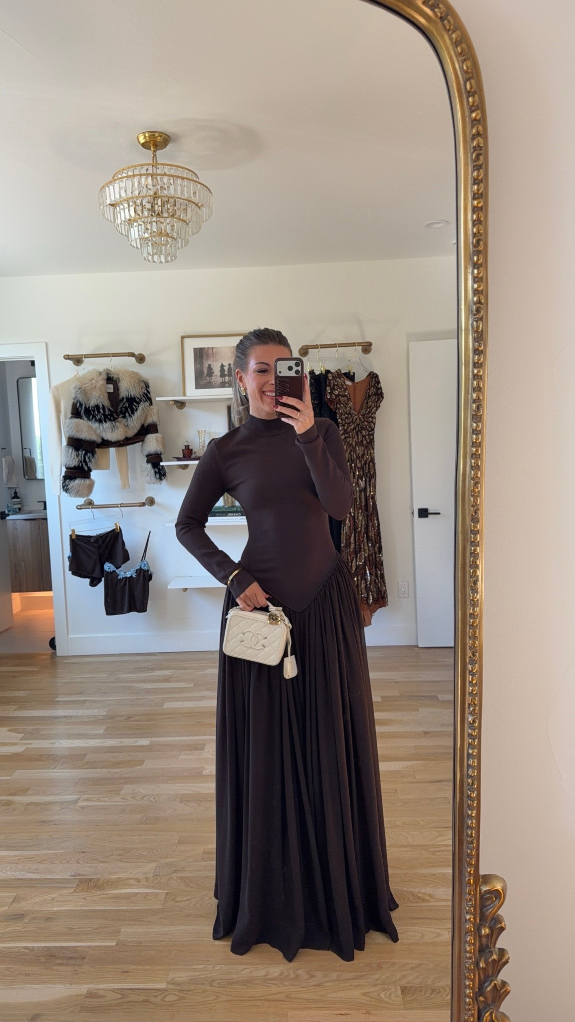 brown maxi with a fitted long-sleeve mock neck bodice, V-shaped dropped waist, and full gathered skirt amazon fall and winter formal event & wedding guest dress 🙌🏻💍

Im 5’4” and wearing my usual small/2 in all

revolve code: tulip

amazon fashion, amazon dresses, amazon finds, amazon outfit ideas, amazon summer outfits, affordable fashion finds, resortwear, resort outfits, vacation outfits, vacation dresses, beach vacation outfits, summer vacation outfits, tropical vacation outfits, vacation outfit ideas, summer wedding guest dresses, wedding guest dresses, cocktail dresses, semi-formal dresses, black tie wedding guest dresses, destination wedding guest dresses, garden party dresses, wedding guest outfit ideas