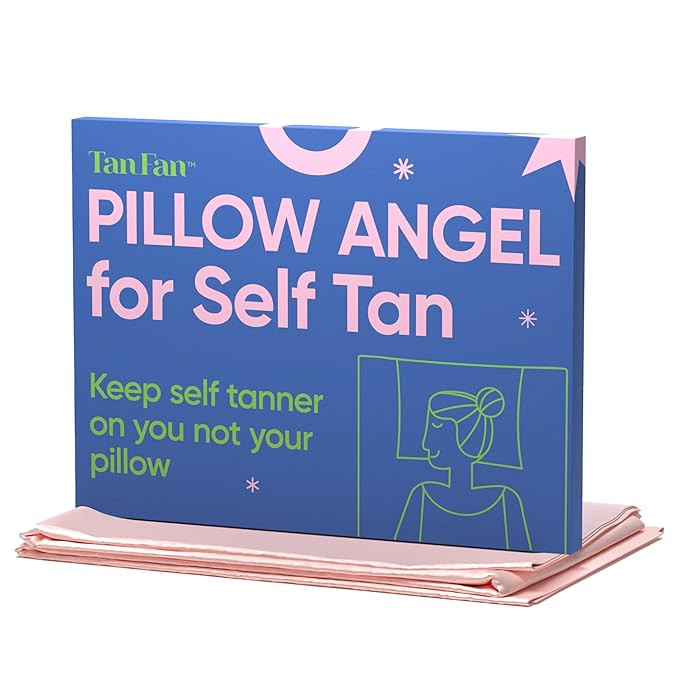 Tan Fan Self Tanner Pillow Case To Protect From Self Tan Stains - Silky Soft Poly Pillowcase For ... | Amazon (US)