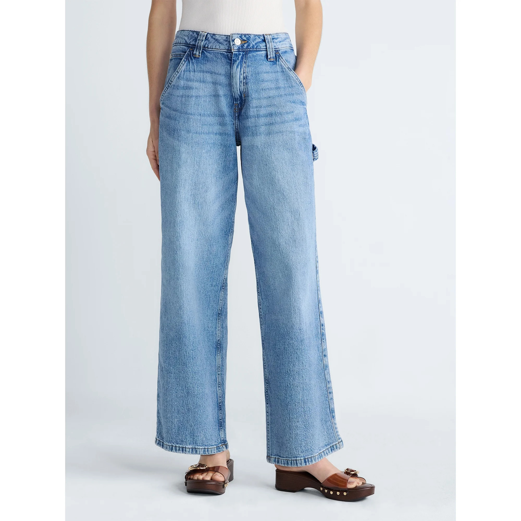 Scoop Women’s and Women’s Plus Relaxed Fit Jeans, 30'' Inseam, Sizes 0-26W | Walmart (US)