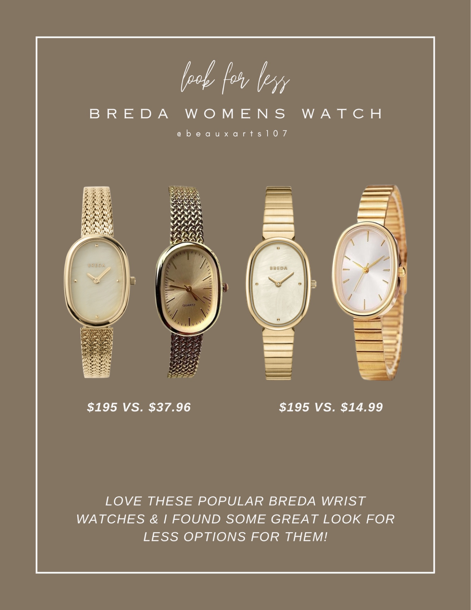 Love these beautiful Breda watches! But if you’re also looking for a look for less option I got you covered! 

#LTKFindsUnder50 #LTKHome #LTKSaleAlert