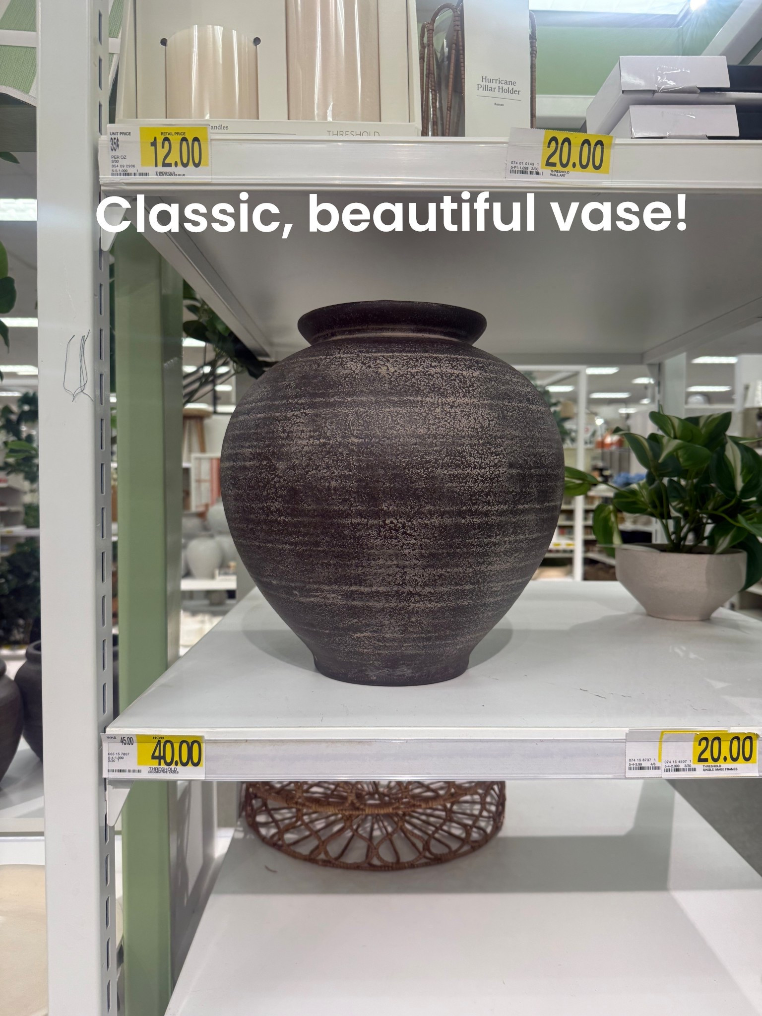 Black ceramic classic vase. Super deal! 

Great price
On sale
Target 
Finds
Home
House decor
Home decor 


#LTKSaleAlert #LTKHome #LTKSeasonal