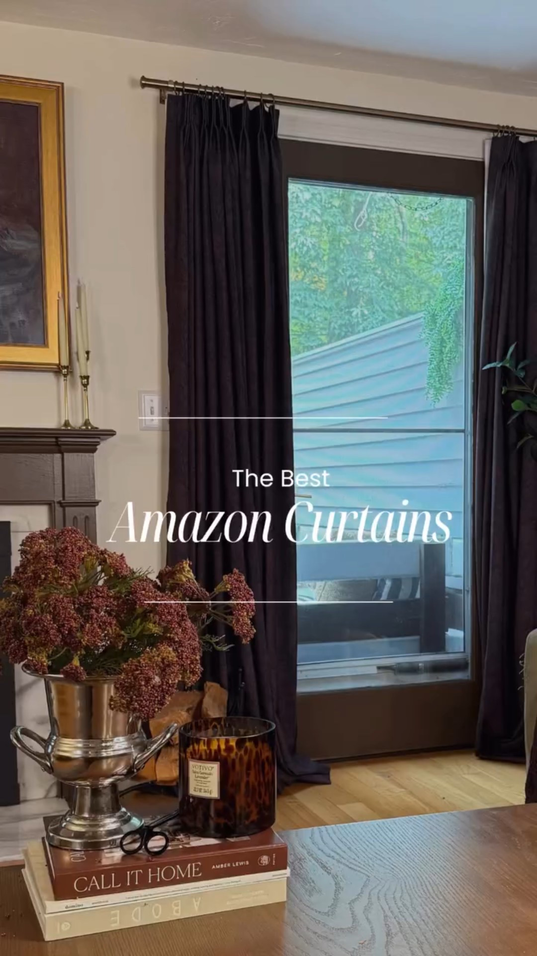 the perfect pinch pleat curtains from Amazon that feel so cozy for fall! Fall curtains, pattern curtains, floral curtains, moody curtains, window treatments, fall decor 
#homewithem #curtains #drapes #amazoncurtains #windowtreatments #cozyhome #falldecor #amazonhomefinds #amazonhome #howihome

#LTKHome