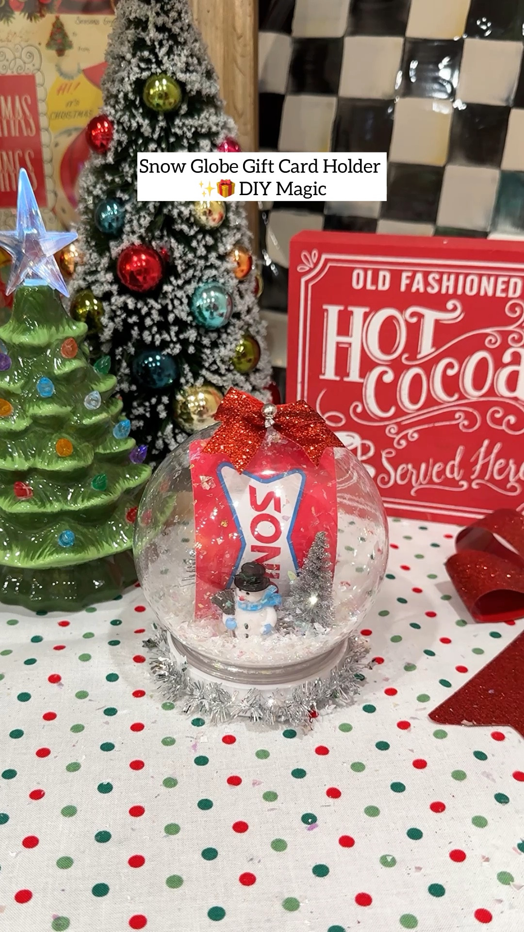 DIY Snow Globe Gift Card Holder 🎁❄️
Elevate an everyday gift card with a magical little holiday moment — and yes, everything came from Dollar Tree! This is such a cute teacher gift or stocking stuffer, and it looks luxe-on-a-budget. ✨

Save this idea if you’re gifting gift cards this season… because THIS is how you make them feel special.

#giftcardholder #teachergiftideas #holidaydiy #dollartreediy #christmasgifts2025 #pizzazzygifts #budgetgiftideas #homemadegifts #giftideasforfriends 

#LTKGiftGuide #LTKHoliday #LTKSeasonal