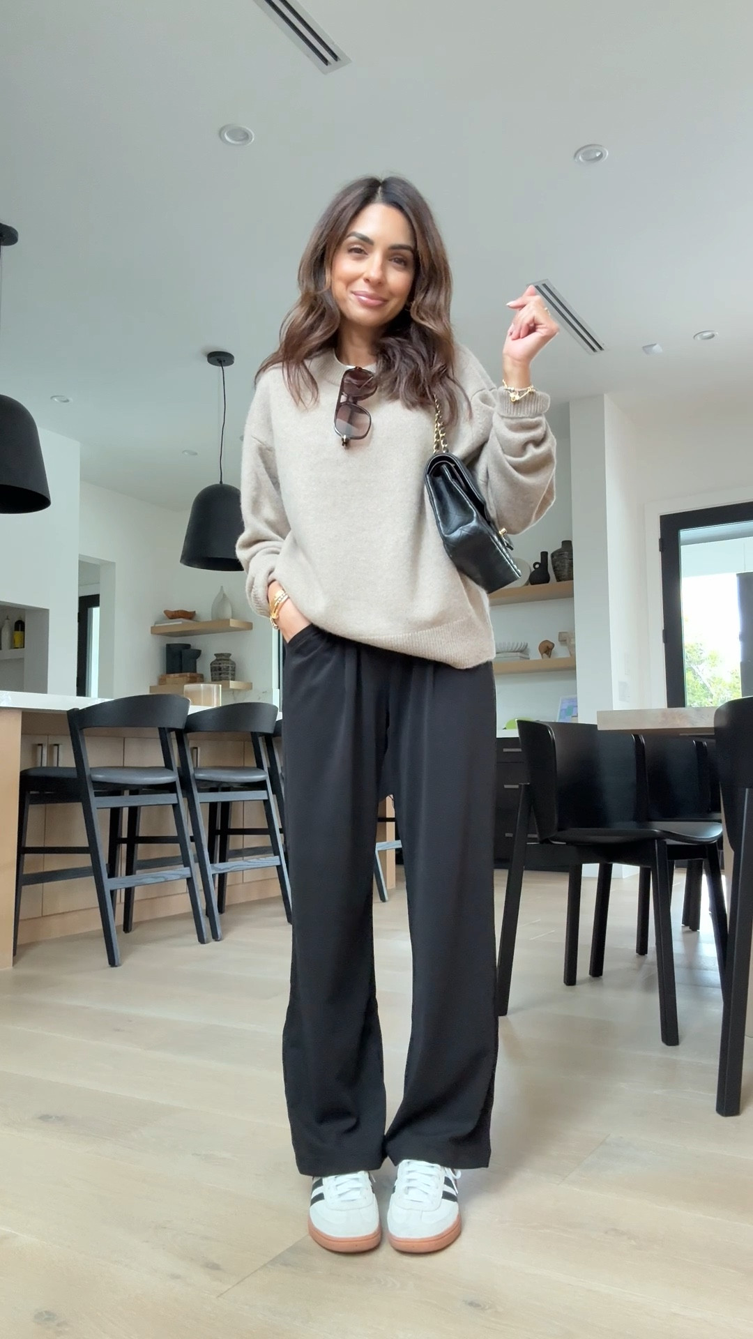 Today's comfy look! These comfy knit pants are a dream! Pull on waist with trouser look! I have the XS in 26.5 inseam, I'm a little under 5'2 for reference! Love love this Amazon find!!

#LTKPetite #LTKOver40
