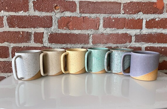 Handmade Coffee Tea Mug in White Walnut Spice Sunshine | Etsy | Etsy (US)