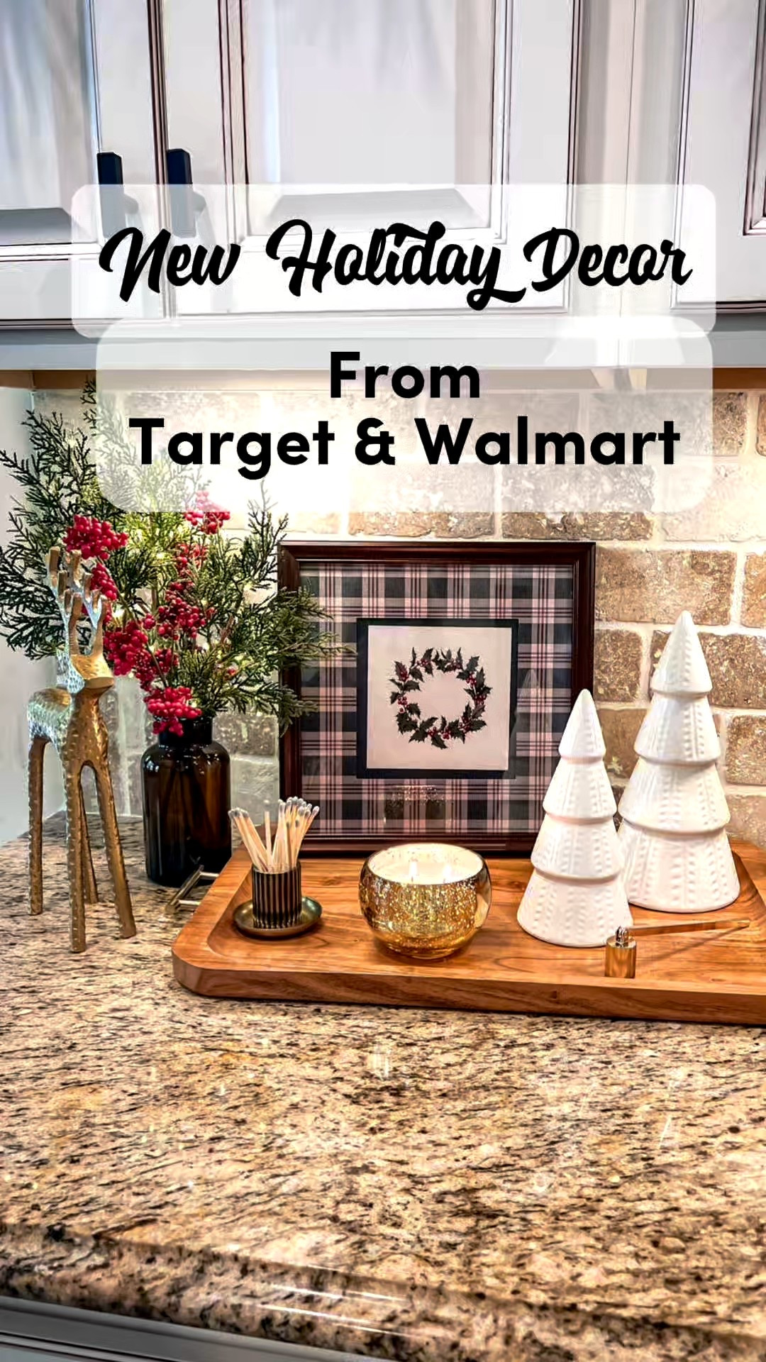 ✨Holiday styling made simple✨
These new ceramic trees, gold deer, Christmas florals, and this gorgeous gold candle just tied the whole look together — and the best part? They’re all affordable finds from Target & Walmart. 🤍🎄✨

#HolidayDecor #TargetFinds #WalmartHome #ChristmasStyling #HomeDecorInspo #CozyChristmas #MantleDecor #LTKHome #LTKHoliday

#LTKSeasonal #LTKHome #LTKHoliday