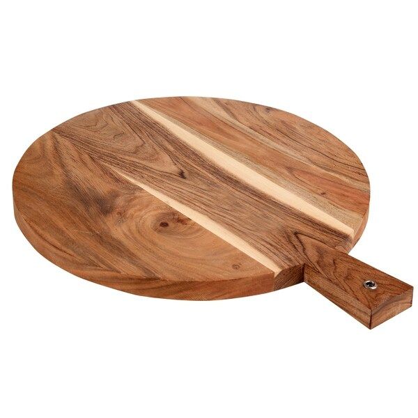 Intradeglobal's Luxe Collection Chopping board made with 100% Acacia wood, Strong and durable,  Round shape - 12 x 20 x 1.5 | Bed Bath & Beyond