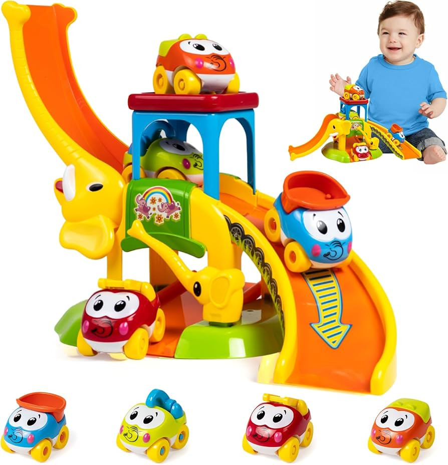 Marstone Toddler Toys for 1 2 Year Old Boys and Girls Gifts: Educational Elephant Slide with 4 An... | Amazon (US)