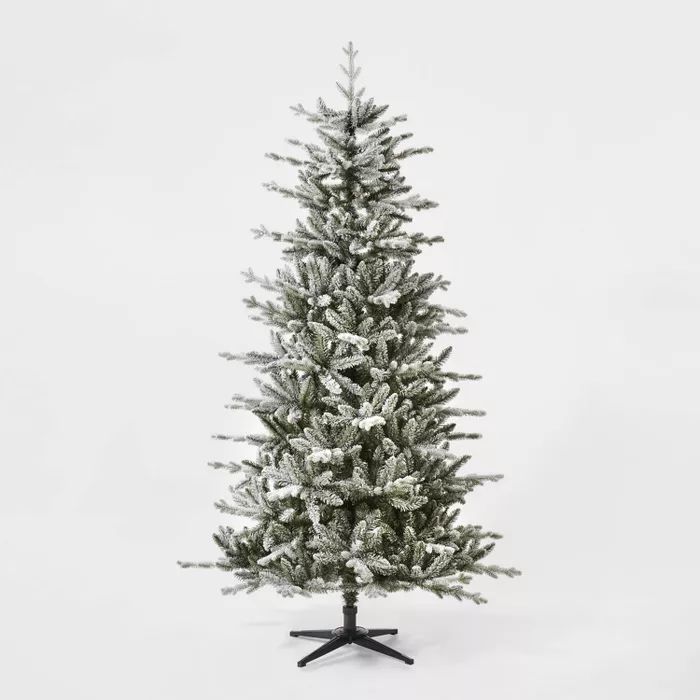 7ft Unlit Flocked Balsam Fir Artificial Christmas Tree - Wondershop&#8482; | Target