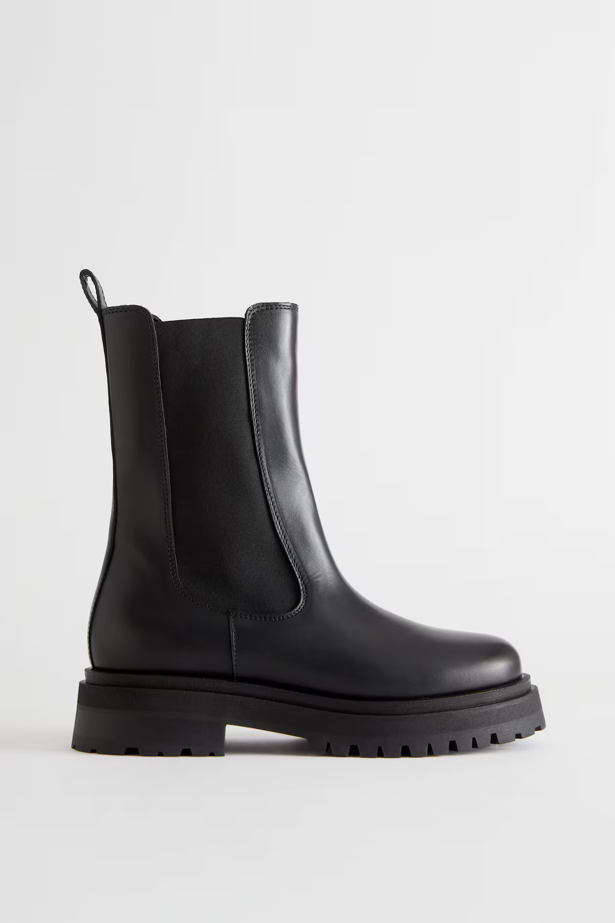 CHUNKY CHELSEA LEATHER BOOTS | H&M (UK, MY, IN, SG, PH, TW, HK)