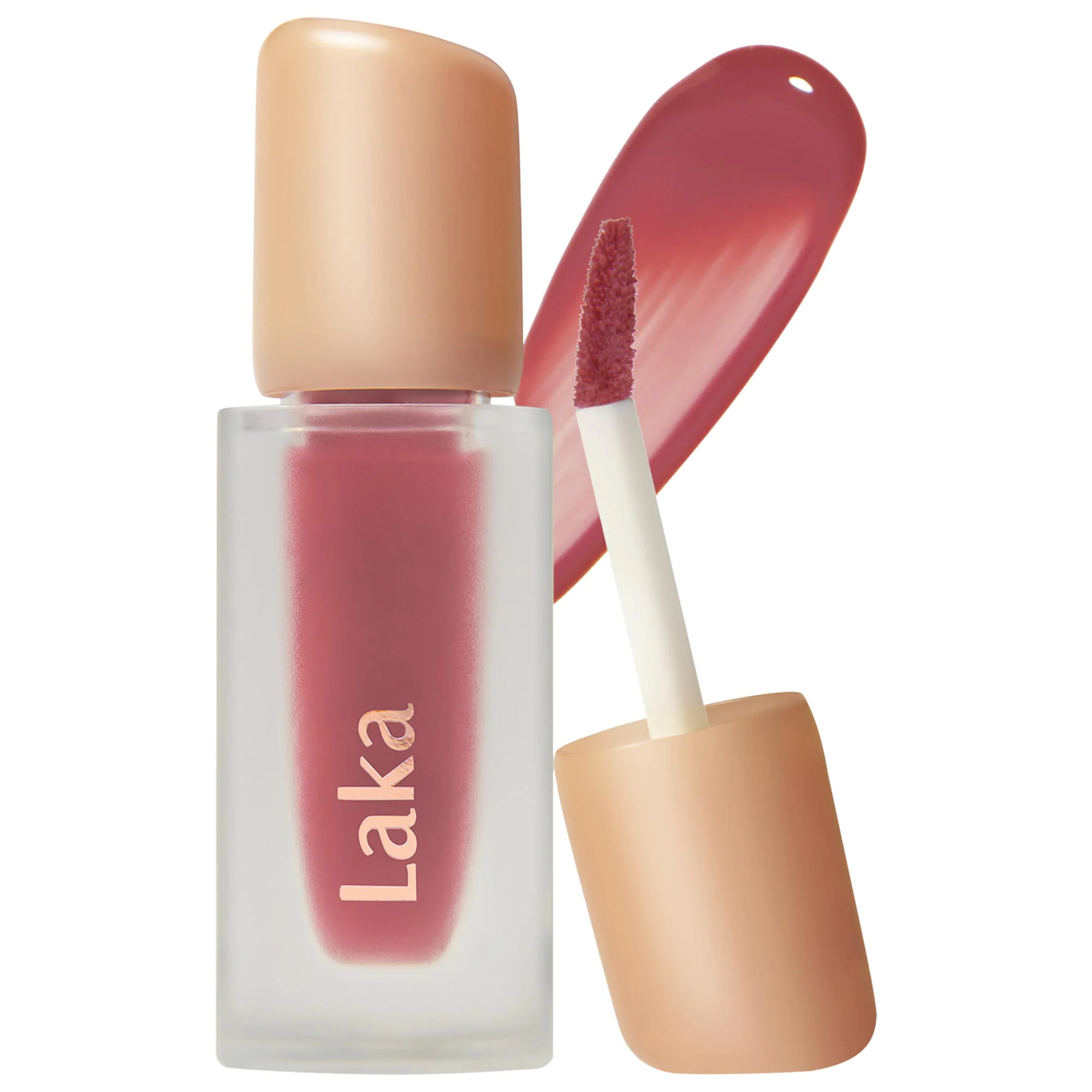 Laka Encre hydratante longue tenue pour les lèvres Fruity Glam Rosy Rose 0.15 oz/4.5 mL | Sephora (US)