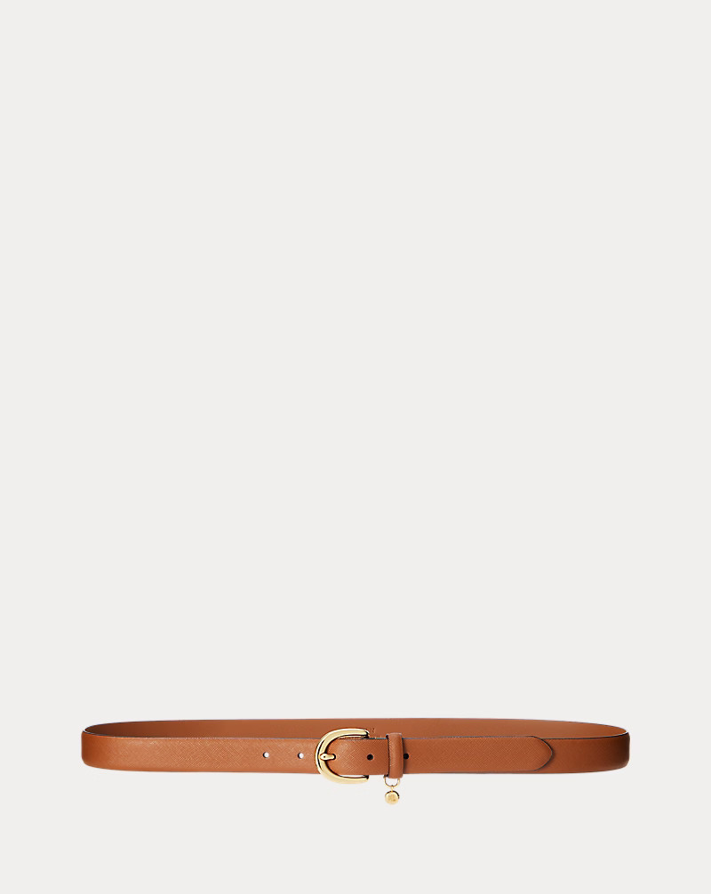 Charm Crosshatch Leather Belt | Ralph Lauren (UK)
