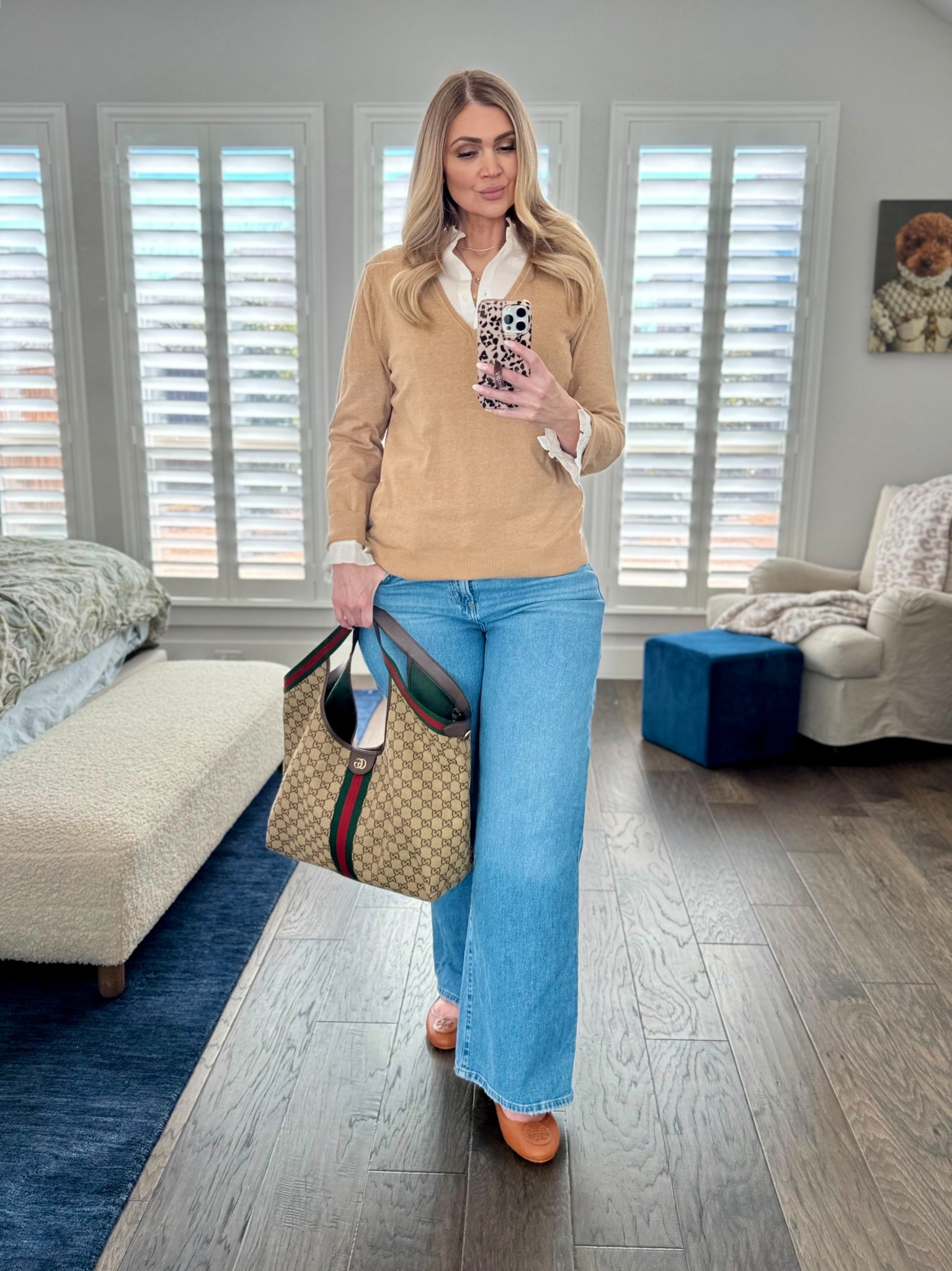 Today’s ootd! 

Gucci, Gucci Giglio, J Crew, Banana Republic, Wide Leg Denim, Flats, Denim

#LTKMidsize #LTKOver40 #LTKootd