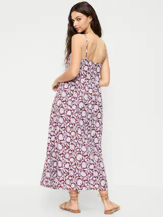 Sleeveless Boho Maxi Dress | Old Navy (US)